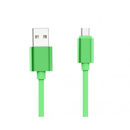 CABLE USB VERS LIGHTNING 1.5M 2.4A VERT - JAYM® COLLECTION POP