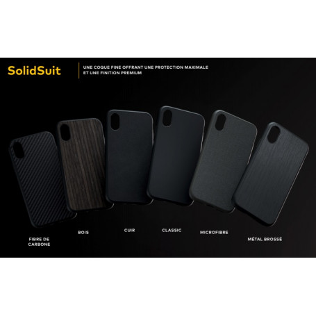 COQUE SOLIDSUIT MÉTAL BROSSÉ POUR APPLE IPHONE XR - RHINOSHIELD™