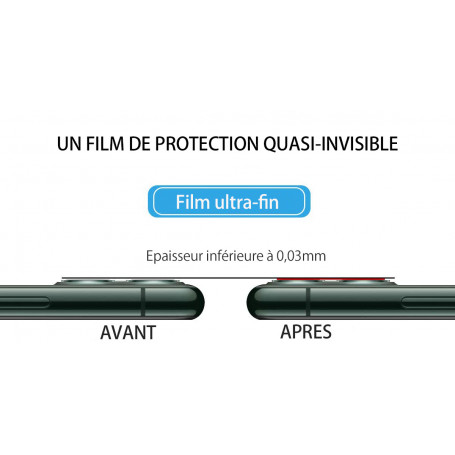 Protection lentille en verre trempé iphone X 12,00 €