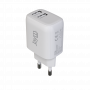 CHARGEUR SECTEUR DOUBLE USB-A 12W BLANC - JAYM®