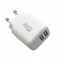 CHARGEUR SECTEUR DOUBLE USB-A 12W BLANC - JAYM®