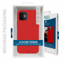 COQUE PREMIUM SILICONE ET MICROFIBRE POUR APPLE IPHONE 13 PRO ROUGE - JAYM® CLASSIC® **