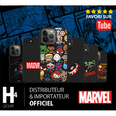 COQUE SOLIDSUIT POUR APPLE IPHONE 13 PRO - NOIR - MARVEL - AVENGERS -  RHINOSHIELD™