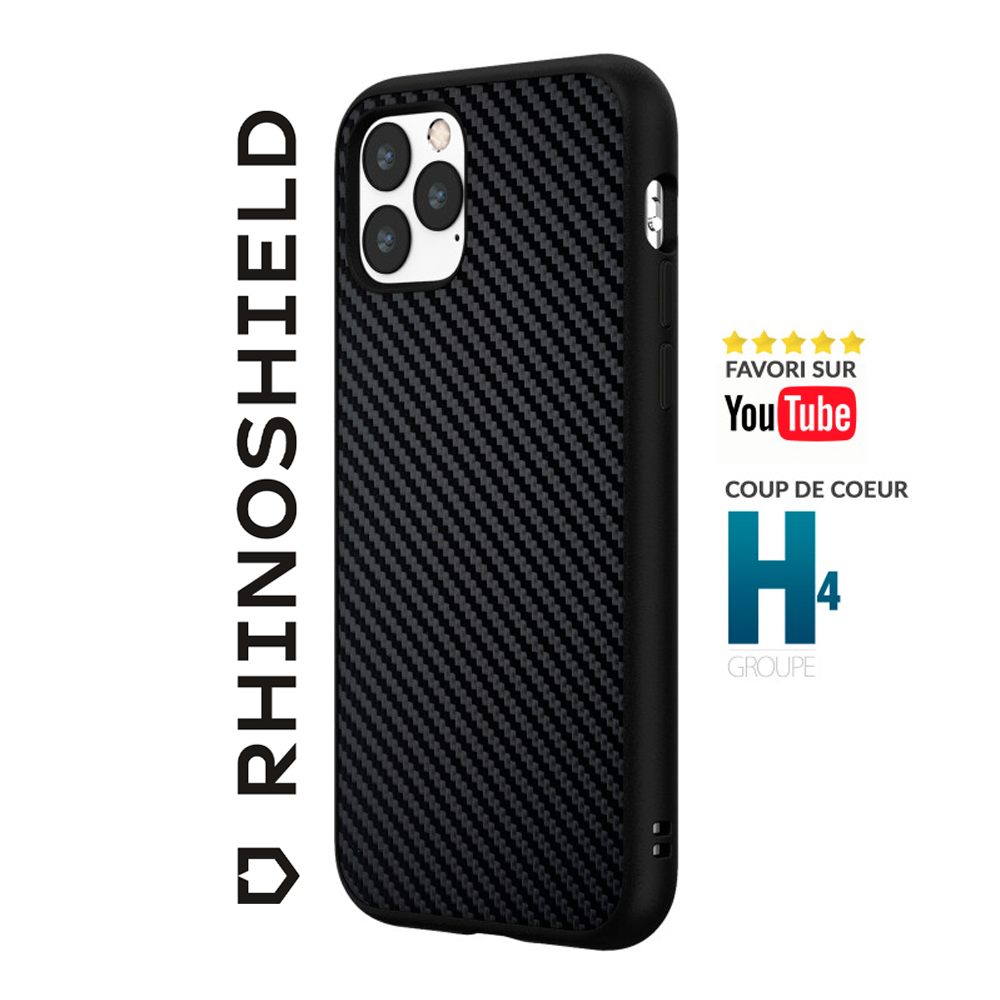 RhinoShield Clear - Coque de protection pour iPhone 13 Pro - noir