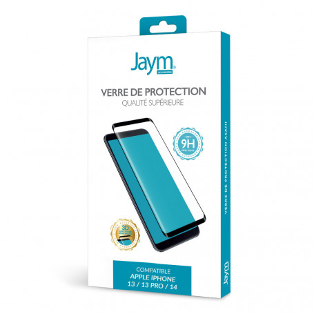 VERRE TREMPE PREMIUM ASAHI 3D POUR APPLE IPHONE 13 / 13 PRO / 14 - JAYM® **