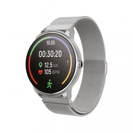 MONTRE CONNECTÉE ET INTELLIGENTE AVEC FREQUENCE CARDIAQUE - BLUETOOTH 5.0 - IP68 - 2 BRACELETS - FOREVIVE® SB-330 - GRIS**