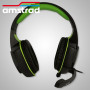 CASQUE AUDIO PRO GAMER 40MM VERT + POWER BASS + RETROECLAIRAGE LED + ARCEAU ET MICRO AJUSTABLES - AMSTRAD