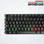 CLAVIER AZERTY PRO GAMER AVEC RETROECLAIRAGE RVB - AMSTRAD