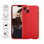 COQUE PREMIUM SILICONE ET MICROFIBRE POUR APPLE IPHONE 13 PRO ROUGE - JAYM® CLASSIC® **