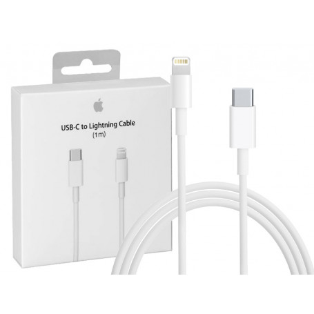 CABLE CHARGE RAPIDE ET SYNCHRO USB-C VERS LIGHTNING 1M - MM0A3ZM/A - ORIGINE APPLE**BASCULER SUR OGAPP0031