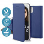 ETUI FOLIO STAND MAGNETIQUE BLEU COMPATIBLE APPLE IPHONE 15 - JAYM® **