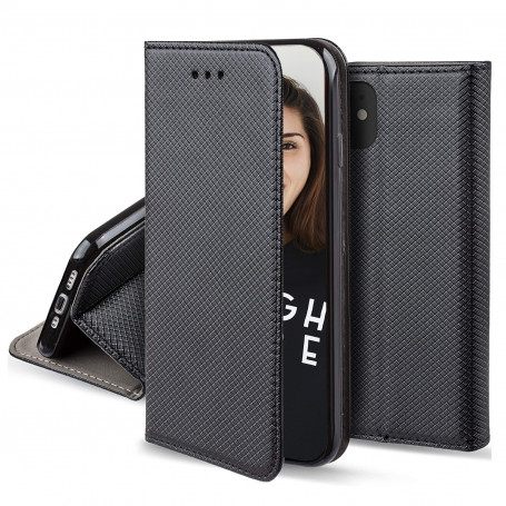 ETUI FOLIO STAND MAGNETIQUE NOIR COMPATIBLE SAMSUNG GALAXY S23 FE - JAYM® **