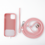 COQUE SILICONE AVEC TOUR DE COU ET TOUR DE POIGNET INCLUS POUR SAMSUNG GALAXY S24 ULTRA ROSE - JAYM® POP**