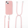 COQUE SILICONE AVEC TOUR DE COU ET TOUR DE POIGNET INCLUS POUR SAMSUNG GALAXY S24 ULTRA ROSE - JAYM® POP**