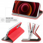 ETUI FOLIO STAND MAGNETIQUE ROUGE COMPATIBLE SAMSUNG GALAXY S24 ULTRA - JAYM® **