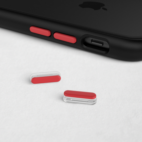 KIT DE BOUTONS ROUGES COMPATIBLES COQUES RHINOSHIELD POUR APPLE IPHONE - RHINOSHIELD™