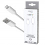 CABLE CHARGE & SYNCHRO USB-A VERS LIGHTNING - LONGUEUR 1.5M - BLANC - JAYM® COLLECTION POP