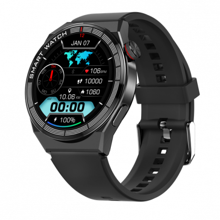 MONTRE CONNECTÉE ET INTELLIGENTE PRO 1 - AMOLED - IP68 - BLUETOOTH 5.0 - 1 BRACELET INCLUS - DEVIA - NOIR **