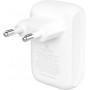 CHARGEUR SECTEUR RAPIDE 42W DOUBLE USB : USB-C 30W PD ET PPS + USB-A 12W BLANC - BELKIN