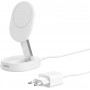 STATION DE RECHARGE RETRACTABLE AVEC INDUCTION MAGSAFE Qi2 15W POUR IPHONE - BLANC - BELKIN