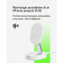 STATION DE RECHARGE RETRACTABLE AVEC INDUCTION MAGSAFE Qi2 15W POUR IPHONE - BLANC - BELKIN