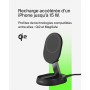 STATION DE RECHARGE RETRACTABLE AVEC INDUCTION MAGSAFE Qi2 15W POUR IPHONE - NOIR - BELKIN