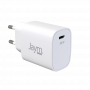 PACK CHARGEUR SECTEUR RAPIDE USB-C 30W PD ET PPS + CABLE USB-C VERS LIGHTNING MFI 2M (30W) BLANCS - JAYM®