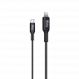 CABLE CHARGE & SYNCHRO USB-C VERS LIGHTNING MFI PD 3.0 (30W) - LONGUEUR 1M - NOIR - JAYM®