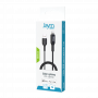 CABLE CHARGE & SYNCHRO USB-A VERS LIGHTNING MFI - LONGUEUR 1M - NOIR - JAYM®