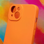 COQUE SILICONE POUR APPLE IPHONE 15 PRO ORANGE - JAYM® POP **