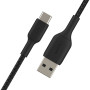 CABLE BOOST CHARGE & SYNCHRO USB VERS USB-C 15CM - RENFORCÉ ET TRESSÉ NOIR - BELKIN