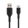 CABLE BOOST CHARGE & SYNCHRO USB VERS USB-C 15CM - RENFORCÉ ET TRESSÉ NOIR - BELKIN