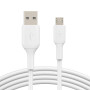 CABLE BOOST CHARGE & SYNCHRO USB VERS MICRO-USB 1M BLANC - BELKIN