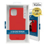 COQUE PREMIUM SILICONE ET MICROFIBRE COMPATIBLE MAGSAFE POUR APPLE IPHONE 15 PRO ROUGE - JAYM® CLASSIC® **