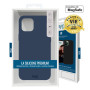 COQUE PREMIUM SILICONE ET MICROFIBRE COMPATIBLE MAGSAFE POUR APPLE IPHONE 15 PRO MAX BLEU - JAYM® CLASSIC® **