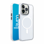 COQUE BUMPER COMPATIBLE MAGSAFE POUR IPHONE 15 - BLANC - JAYM®