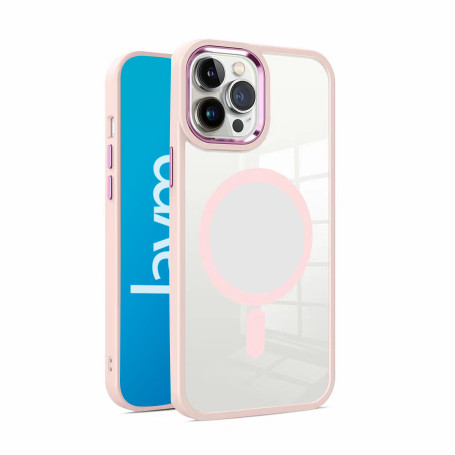 COQUE BUMPER COMPATIBLE MAGSAFE POUR IPHONE 16 PLUS - ROSE - JAYM®