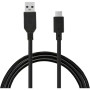 CABLE CHARGE & SYNCHRO USB-A VERS USB-C - LONGUEUR 1,2M - NOIR - BULK