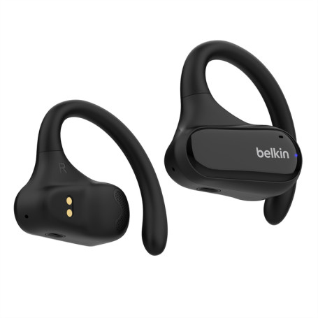 ECOUTEURS TRUE WIRELESS SPORT *OREILLES LIBRES* SOUNDFORM CLEARFIT - NOIRS - BELKIN