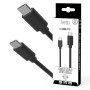 CABLE CHARGE & SYNCHRO USB-C VERS USB-C PD (27W) - LONGUEUR 1.5M - NOIR - JAYM® COLLECTION POP