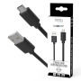 CABLE CHARGE & SYNCHRO USB-A VERS MICRO-USB - LONGUEUR  1.5M - NOIR - JAYM® COLLECTION POP