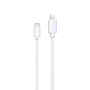 CABLE CHARGE & SYNCHRO USB-C VERS LIGHTNING PD (27W) - LONGUEUR 1.5M - BLANC - JAYM® COLLECTION POP