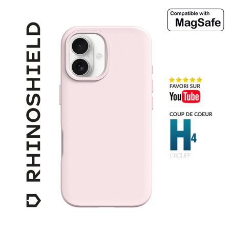 COQUE SOLIDSUIT ROSE SORBET COMPATIBLE MAGSAFE POUR APPLE IPHONE 16 - RHINOSHIELD™