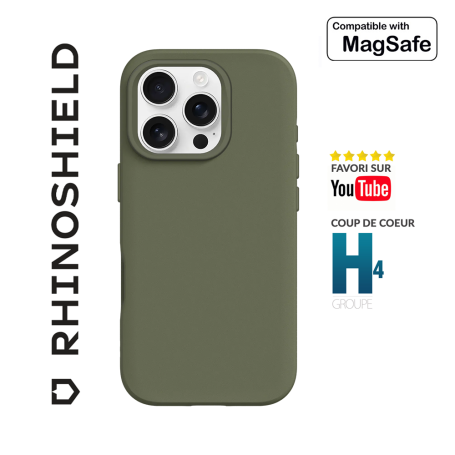 COQUE SOLIDSUIT VERT ALGUE COMPATIBLE MAGSAFE POUR APPLE IPHONE 16 PRO - RHINOSHIELD™