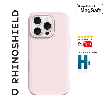 COQUE SOLIDSUIT ROSE SORBET COMPATIBLE MAGSAFE POUR APPLE IPHONE 16 PRO - RHINOSHIELD™