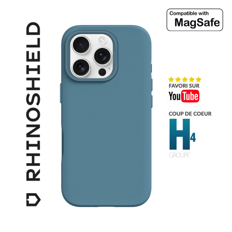 COQUE SOLIDSUIT BLEU OCEAN COMPATIBLE MAGSAFE POUR APPLE IPHONE 16 PRO - RHINOSHIELD™