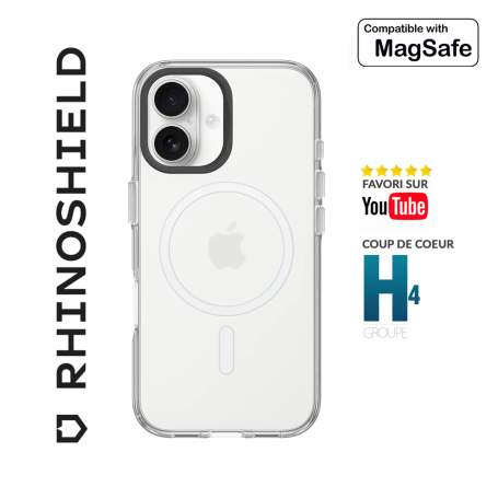 COQUE TRANSPARENTE CLEAR COMPATIBLE MAGSAFE POUR APPLE IPHONE 16 PLUS - RHINOSHIELD™