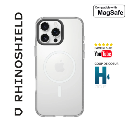 COQUE TRANSPARENTE CLEAR COMPATIBLE MAGSAFE POUR APPLE IPHONE 16 PRO - RHINOSHIELD™