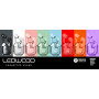 PACK COMPLET : PRESENTOIR + 24PCS ECOUTEURS TWS BT5.3 CHRYSTAL AFFICHAGE DIGITAL - 8 COULEURS - LEDWOOD