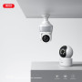 CAMERA WIFI POUR INTERIEUR AVEC ENREGISTREMENT - ROTATIVE 340° ET INCLINABLE 68° - AVEC ECLAIRAGES LED - XO